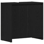 Baderomsskap Svart Eik 60X33X60 Cm Konstruert Tre