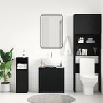 Baderomsskap Svart Eik 60X33X60 Cm Konstruert Tre