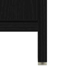 Baderomsskap Svart Eik 60X33X60 Cm Konstruert Tre