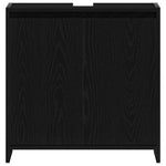 Baderomsskap Svart Eik 60X33X60 Cm Konstruert Tre
