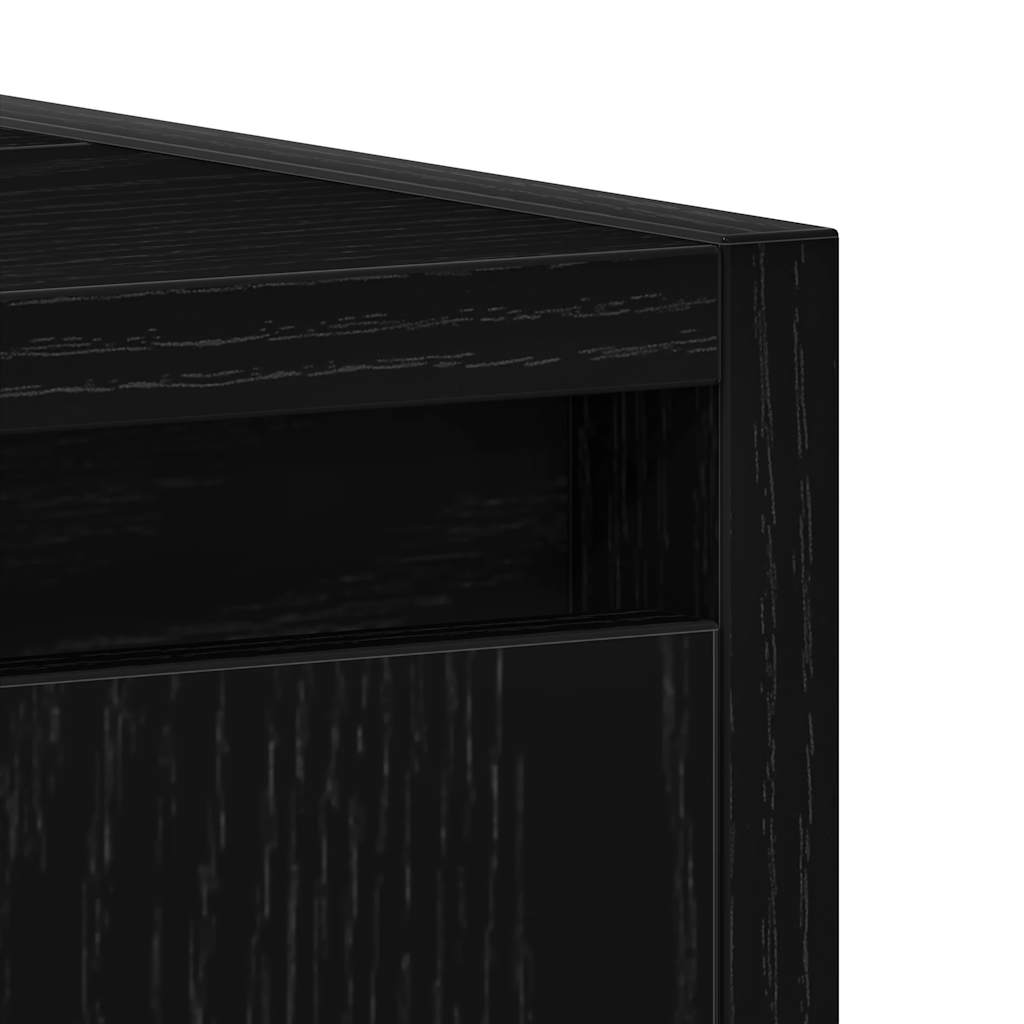 Baderomsskap Svart Eik 60X33X60 Cm Konstruert Tre