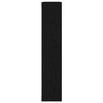 Vegghylle Svart Eik 90X16X78 Cm Konstruert Tre