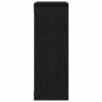 Vegghylle Svart Eik 45X16X45 Cm Konstruert Tre