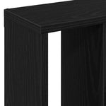 Vegghylle Svart Eik 45X16X45 Cm Konstruert Tre