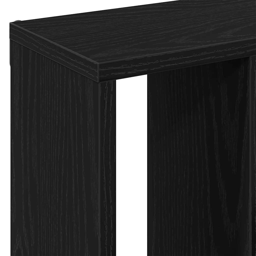 Vegghylle Svart Eik 45X16X45 Cm Konstruert Tre
