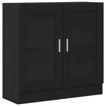 Bokskap Svart Eik 82,5 X 30,5 X 80 Cm Konstruert Tre