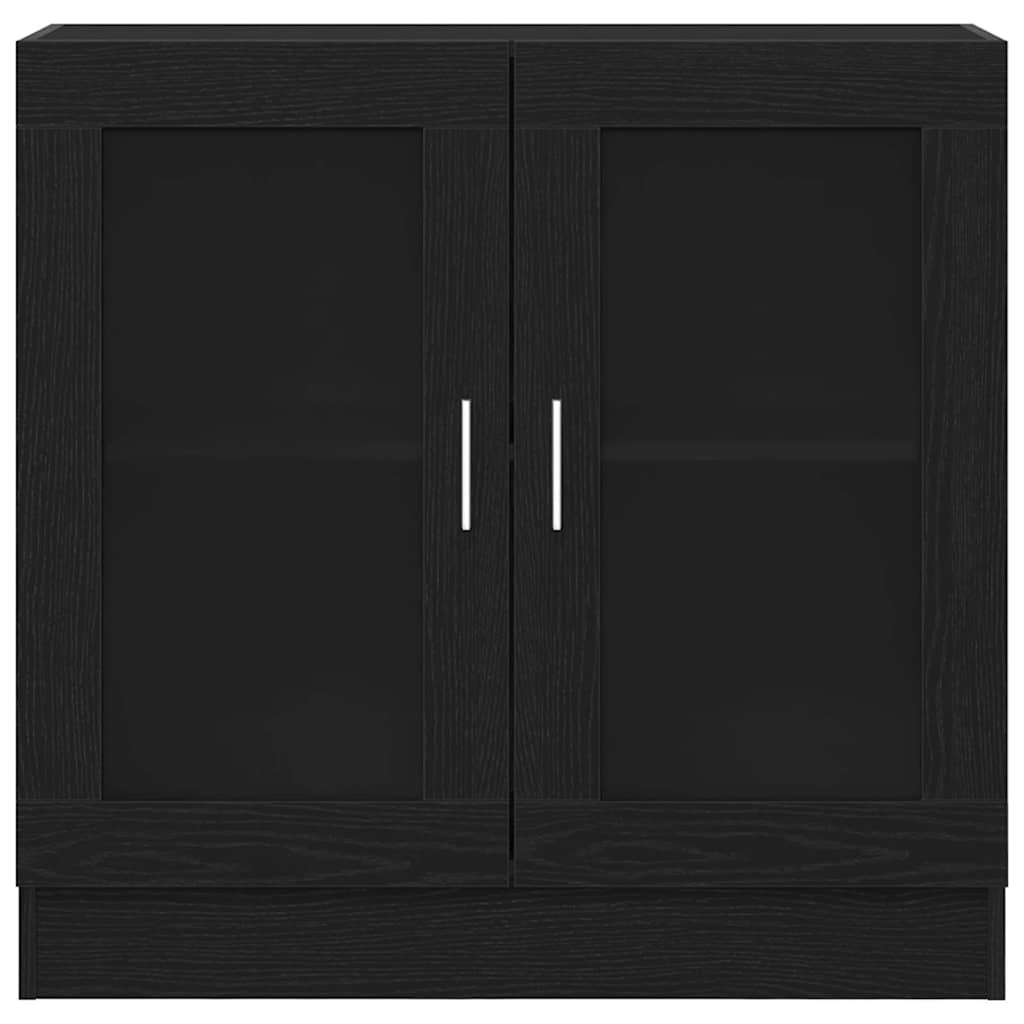 Bokskap Svart Eik 82,5 X 30,5 X 80 Cm Konstruert Tre