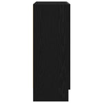Bokskap Svart Eik 82,5 X 30,5 X 80 Cm Konstruert Tre