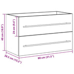Badeservantskap Artisan Eik 80X38,5X48 Cm Konstruert Tre