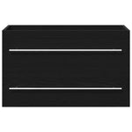 Servantskap Svart Eik 80X38,5X48 Cm Konstruert Tre