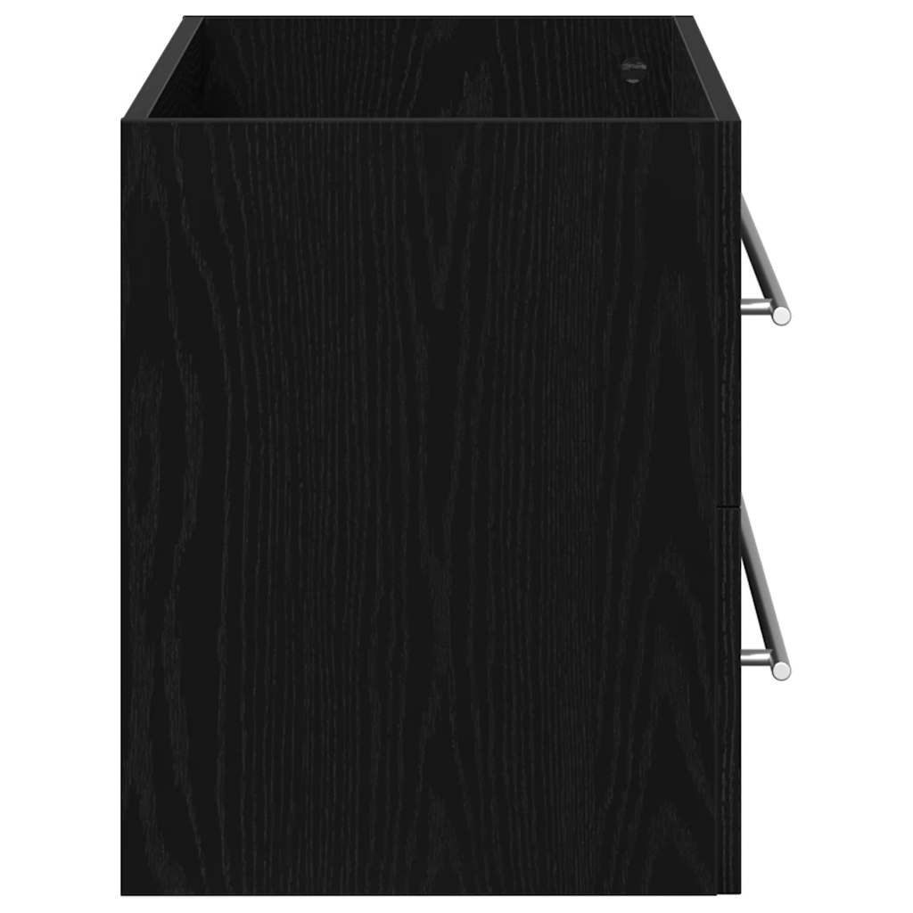 Servantskap Svart Eik 80X38,5X48 Cm Konstruert Tre