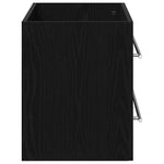 Servantskap Svart Eik 80X38,5X48 Cm Konstruert Tre