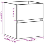 Servantskap Artisan Eik 41X38,5X45 Cm Konstruert Tre
