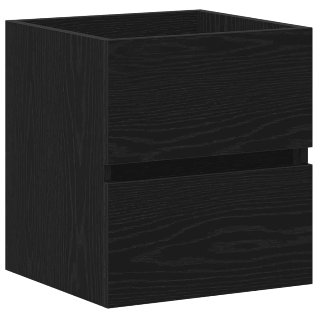 Badeservantskap Svart Eik 41X38,5X45 Cm Konstruert Tre