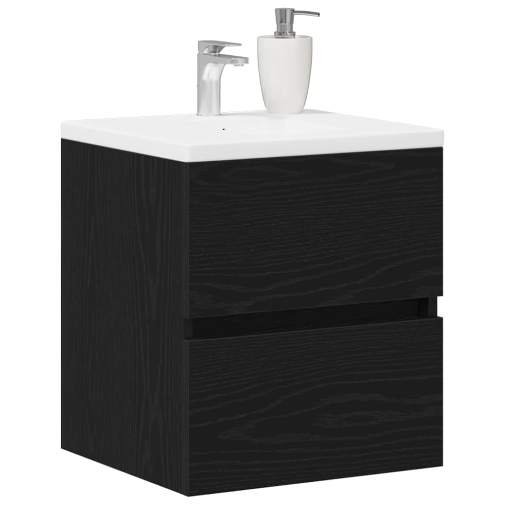 Badeservantskap Svart Eik 41X38,5X45 Cm Konstruert Tre