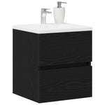 Badeservantskap Svart Eik 41X38,5X45 Cm Konstruert Tre