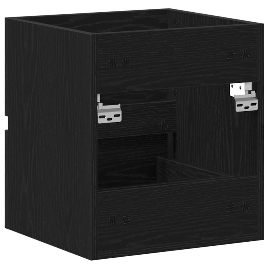 Badeservantskap Svart Eik 41X38,5X45 Cm Konstruert Tre
