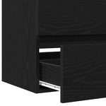 Badeservantskap Svart Eik 41X38,5X45 Cm Konstruert Tre