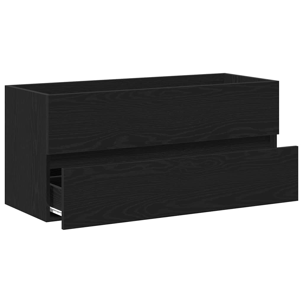 Servantskap Svart Eik 100X38,5X45 Cm Sponplate