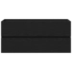 Servantskap Svart Eik 100X38,5X45 Cm Sponplate