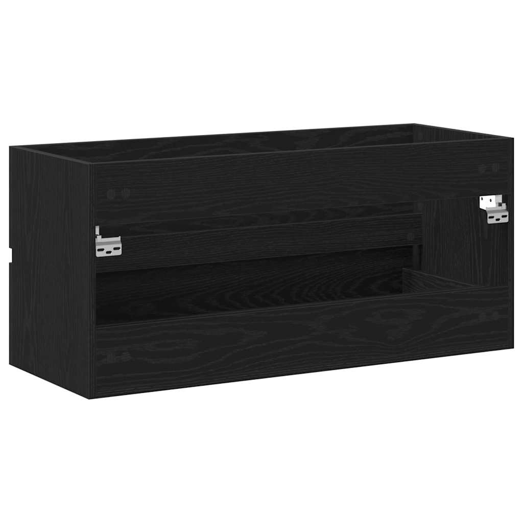 Servantskap Svart Eik 100X38,5X45 Cm Sponplate