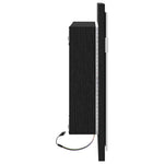 Baderomsspeil Med Led-Lys Svart Eik 60X8,5X37 Cm