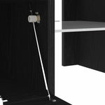 Tv-Skap Med Skuff Svart Eik 120 X 35 X 40 Cm Konstruert Tre