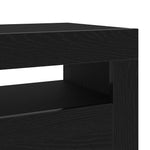 Tv-Skap Svart Eik 90 X 35 X 40 Cm Konstruert Tre