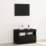 Tv-Skap Svart Eik 60 X 35 X 40 Cm Konstruert Tre