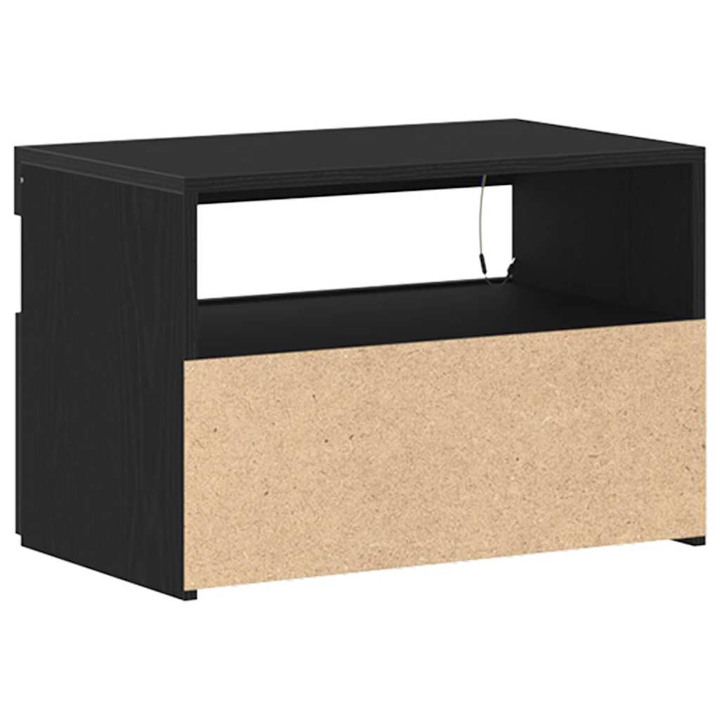 Tv-Skap Svart Eik 60 X 35 X 40 Cm Konstruert Tre
