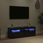 Tv-Skap 2 Pcs Svart Eik 60 X 35 X 40 Cm Konstruert Tre