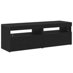 Tv-Skap 2 Pcs Svart Eik 60 X 35 X 40 Cm Konstruert Tre