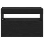 Tv-Skap 2 Pcs Svart Eik 60 X 35 X 40 Cm Konstruert Tre