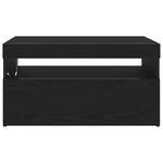 Tv-Skap Svart Eik 75 X 35 X 40 Cm Konstruert Tre