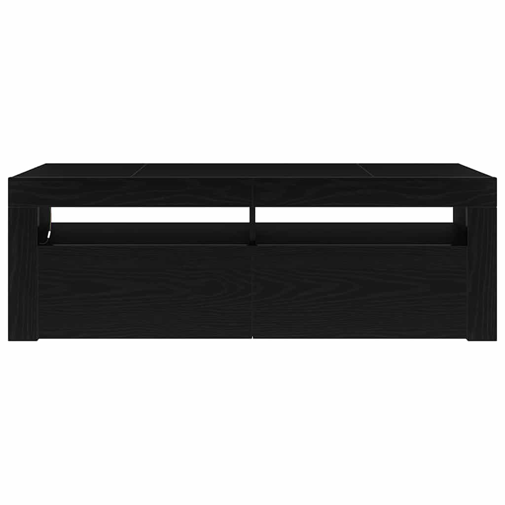 Tv-Skap Svart Eik 120 X 35 X 40 Cm Konstruert Tre
