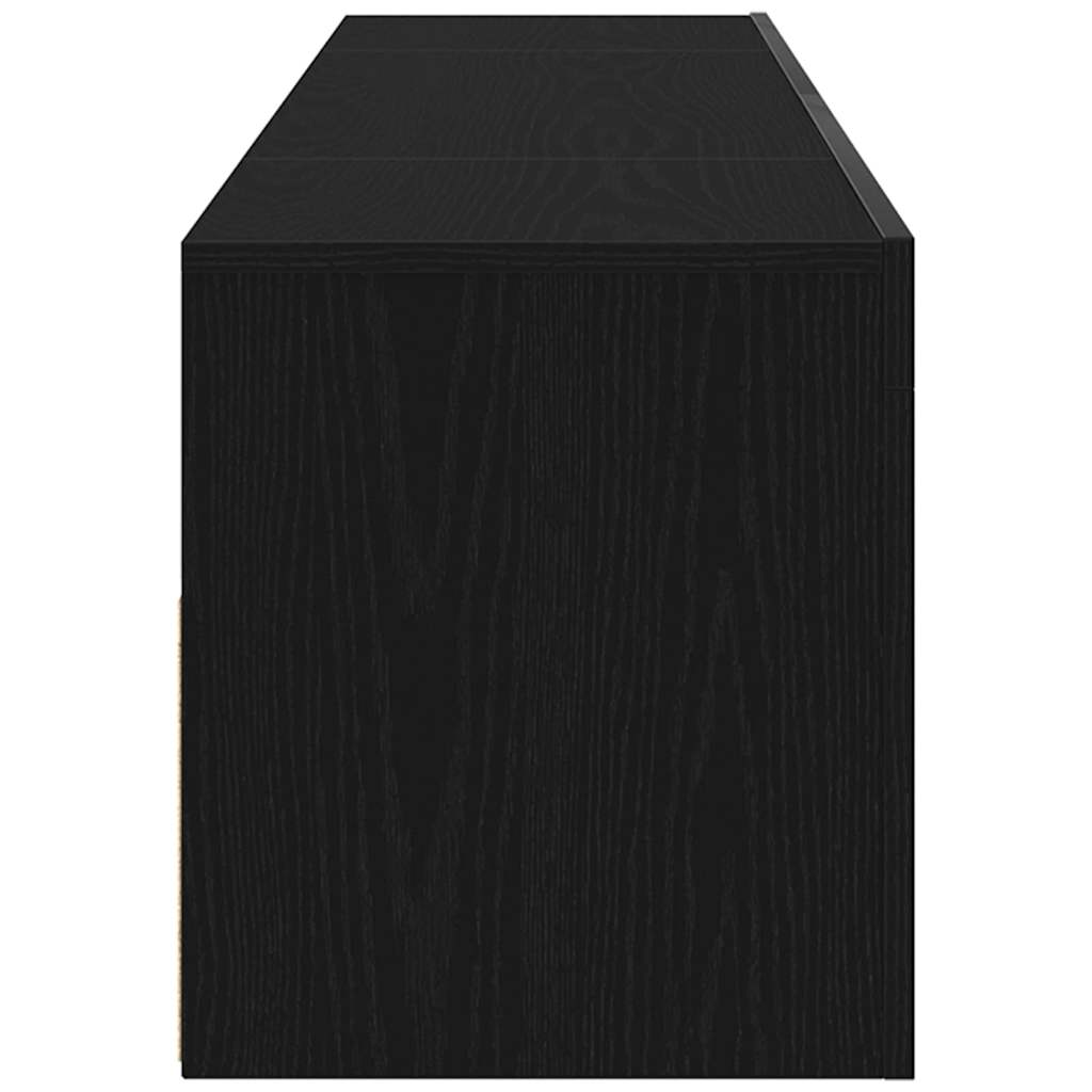 Tv-Skap Svart Eik 120 X 35 X 40 Cm Konstruert Tre