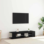 Tv-Skap Svart Eik 135 X 39 X 30 Cm Konstruert Tre