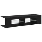 Tv-Skap Svart Eik 135 X 39 X 30 Cm Konstruert Tre