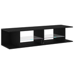Tv-Skap Svart Eik 135 X 39 X 30 Cm Konstruert Tre