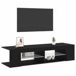 Tv-Skap Svart Eik 135 X 39 X 30 Cm Konstruert Tre