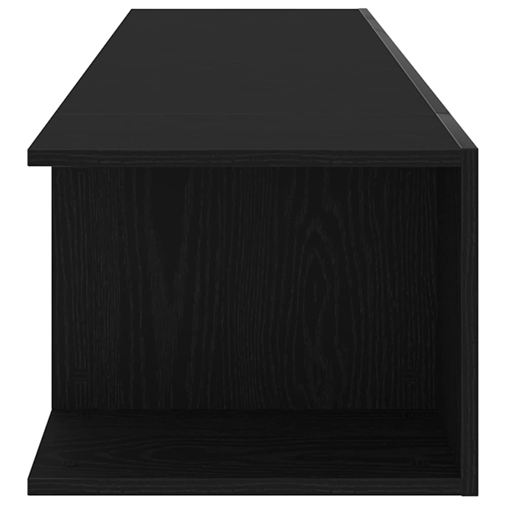 Tv-Skap Svart Eik 135 X 39 X 30 Cm Konstruert Tre