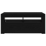 Tv-Skap Med Skuff Svart Eik 90 X 39 X 30 Cm Konstruert Tre