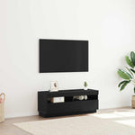 Tv-Skap Svart Eik 100 X 35 X 40 Cm Konstruert Tre