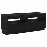 Tv-Skap Svart Eik 100 X 35 X 40 Cm Konstruert Tre