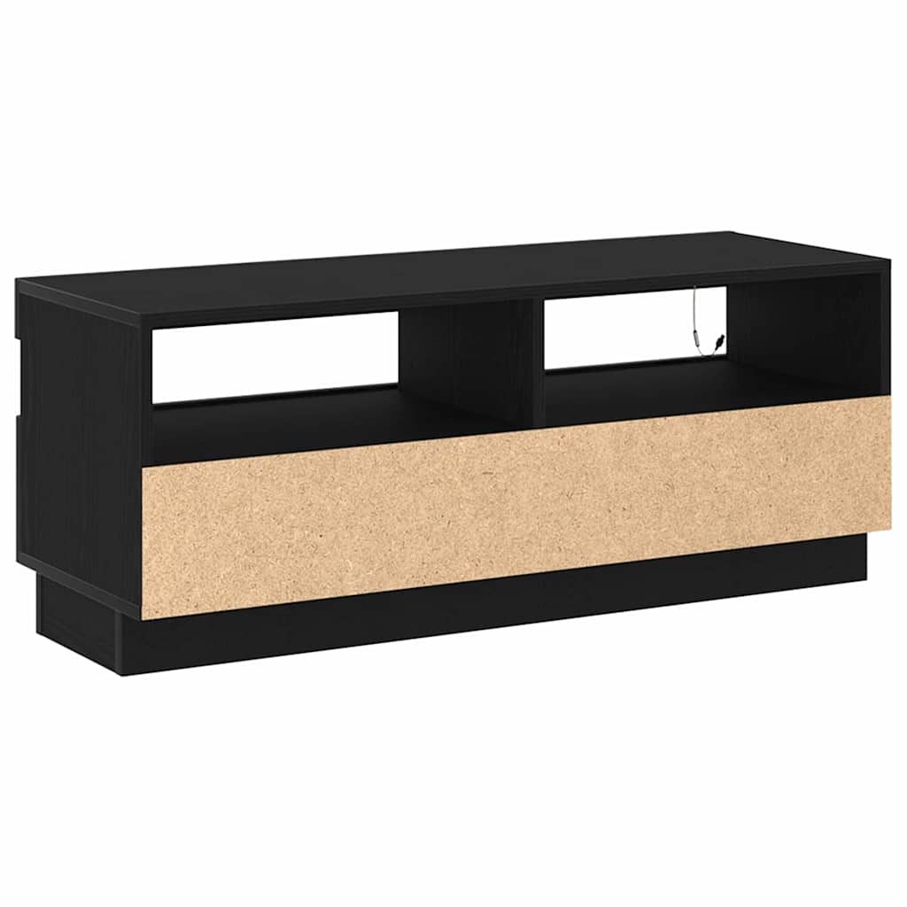 Tv-Skap Svart Eik 100 X 35 X 40 Cm Konstruert Tre