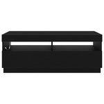 Tv-Skap Svart Eik 100 X 35 X 40 Cm Konstruert Tre