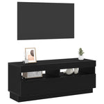 Tv-Skap Svart Eik 100 X 35 X 40 Cm Konstruert Tre