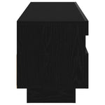 Tv-Skap Svart Eik 100 X 35 X 40 Cm Konstruert Tre