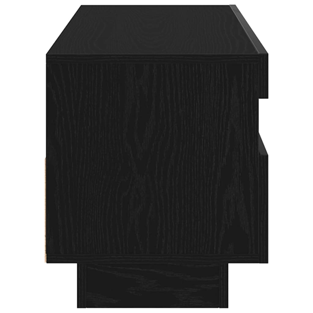 Tv-Skap Svart Eik 80 X 35 X 40 Cm Konstruert Tre