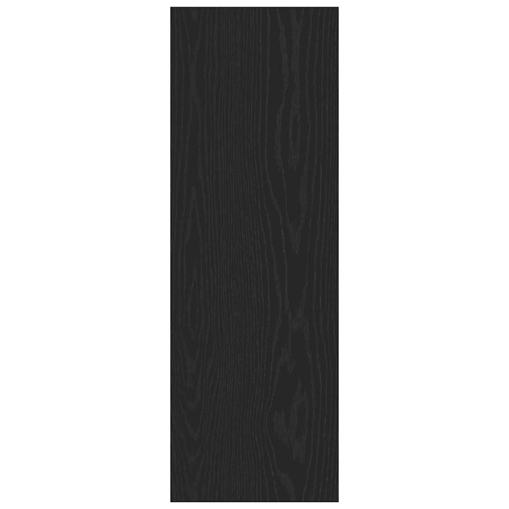 Vegghylle For Tv Svart Eik 30,5 X 30 X 90 Cm Konstruert Tre